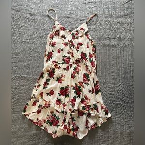 Floral Tank/Shorts Romper